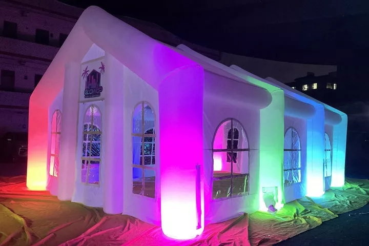 Inflatable Party Tent with LED Lights